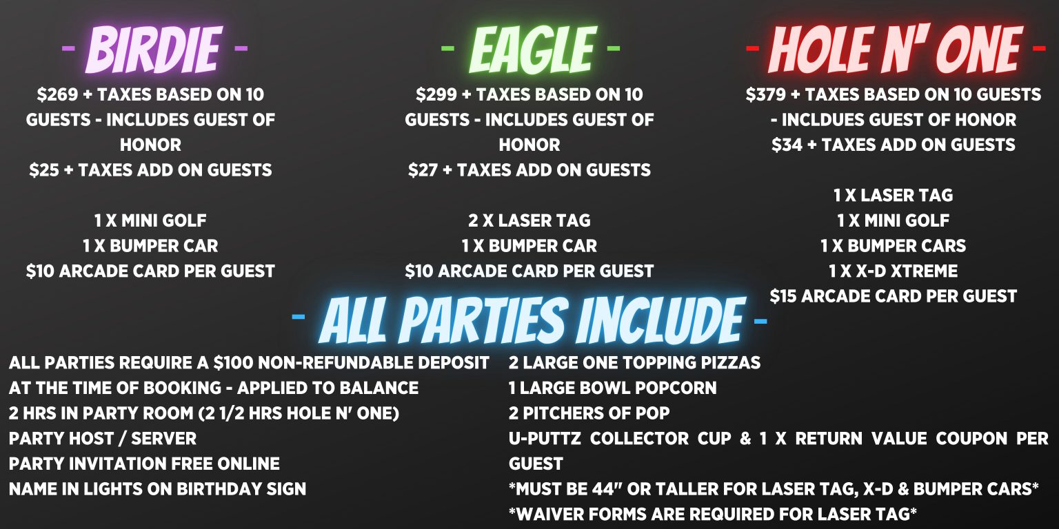 Birthday Party Packages